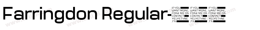 Farringdon Regular字体转换